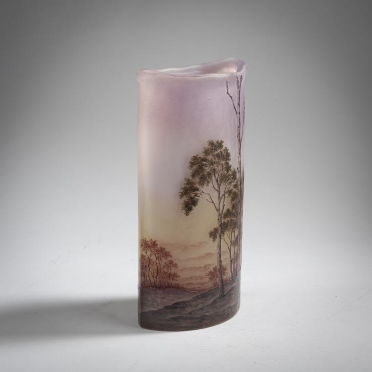 Bild 1 zu Objekt, Vase 'Paysage mauve', um 1907, Nancy Daum Fr&egrave;res, Daum Fr&egrave;res, Nancy, 162B 95