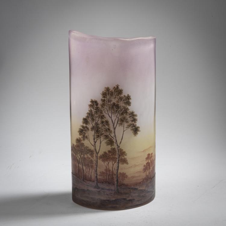 Bild 2 zu Objekt, Vase 'Paysage mauve', um 1907, Nancy Daum Fr&egrave;res, Daum Fr&egrave;res, Nancy, 162B 95