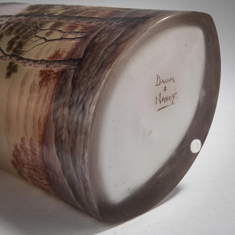 Bild 4 zu Objekt, Vase 'Paysage mauve', um 1907, Nancy Daum Fr&egrave;res, Daum Fr&egrave;res, Nancy, 162B 95