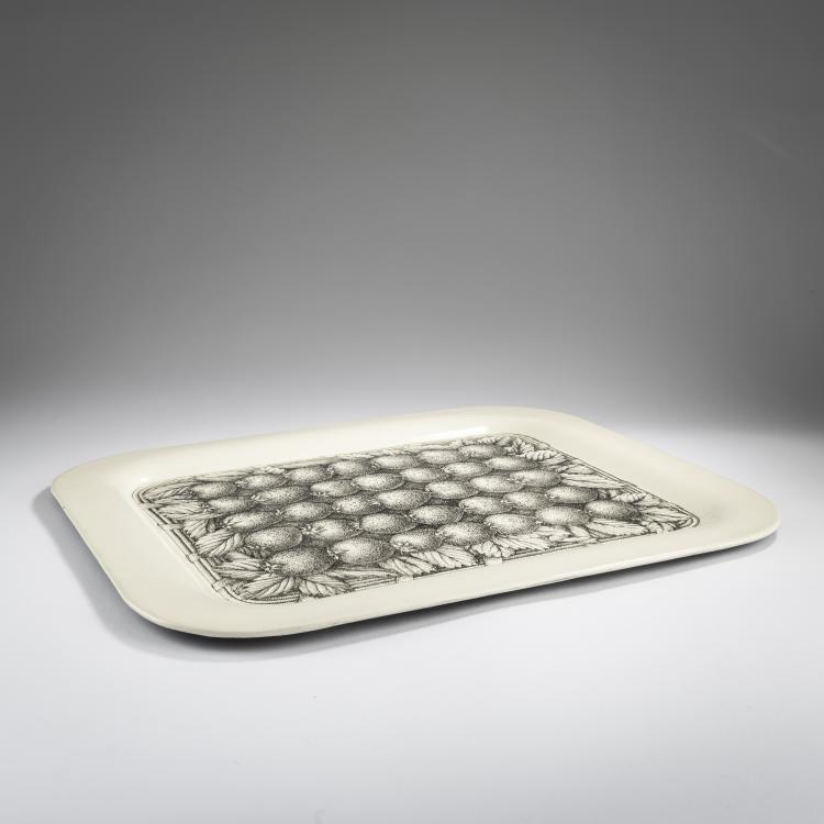 Bild 1 zu Objekt, Tablett 'Cesto di fragole', 1950er Jahre, Piero Fornasetti, Fornasetti, Mailand, 163C 378