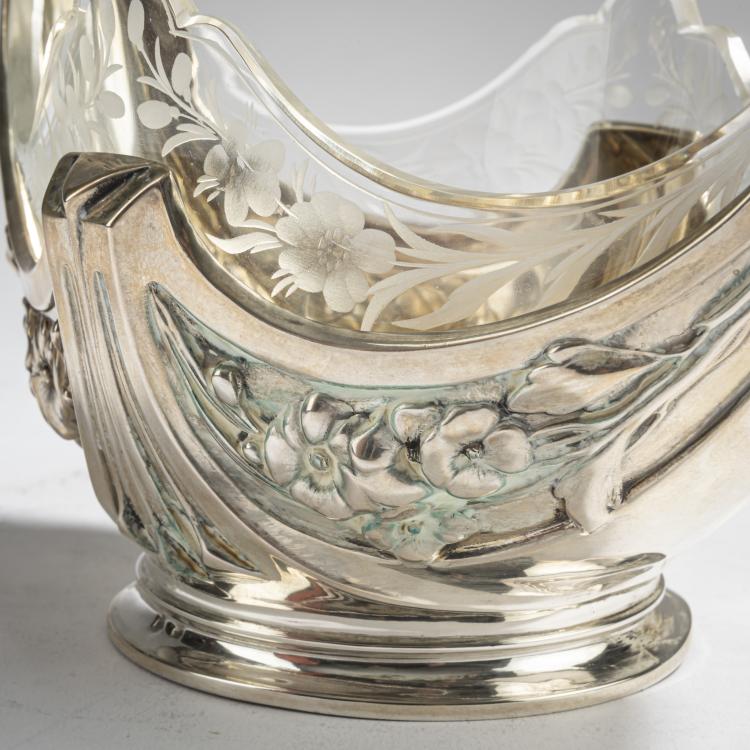 Bild 5 zu Objekt, Flower basket, c. 1900, Pegau, Adolf, Pforzheim (wohl), 162C 427