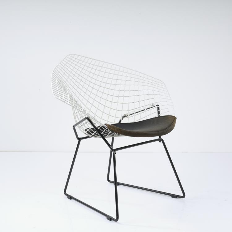 Hauptbild zu Objekt, 'Diamond chair' - '422', 1952, Harry Bertoia, Knoll International, New York, 163C 517