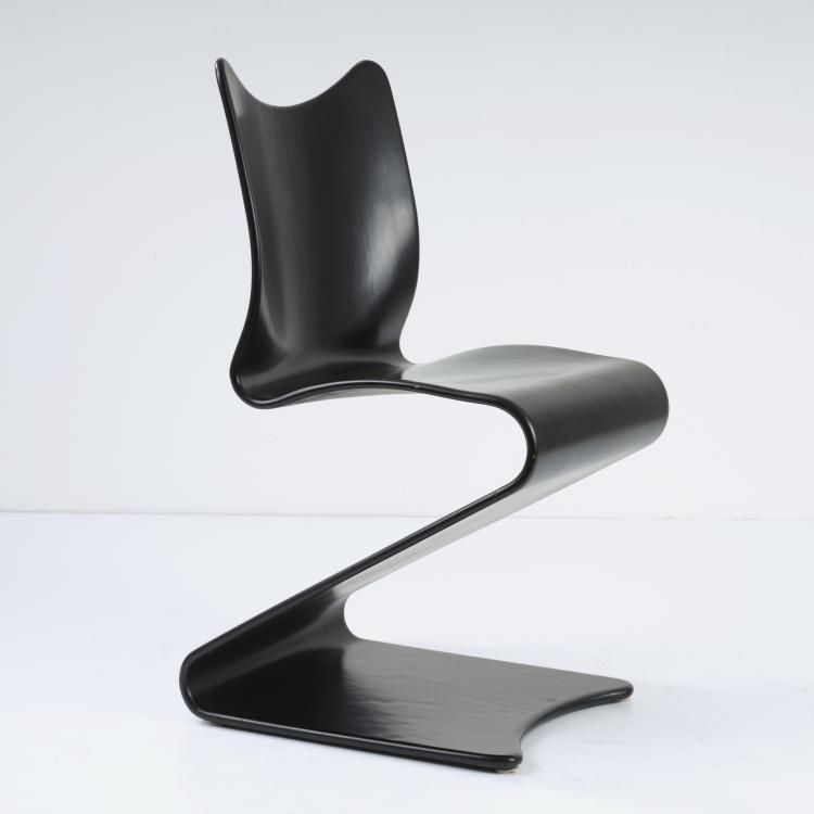 Hauptbild zu Objekt, Stuhl 'S - chair' - '275', 1965, Verner Panton, Sommer, August f&uuml;r Thonet, Frankenberg, 163C 495