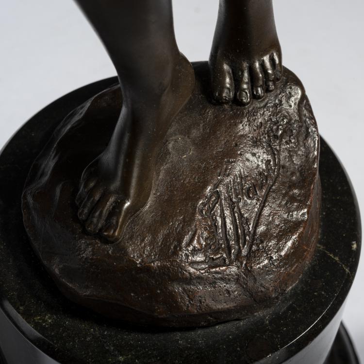 Bild 5 zu Objekt, Young man blowing the double Aulos, c. 1900, Franz Iffland, 165C 304