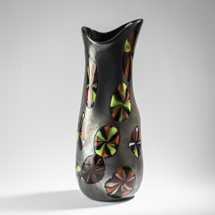 Hauptbild zu Objekt, 'Nerox stellato' vase, 1954, Toso, Fratelli, Murano, 164C 698