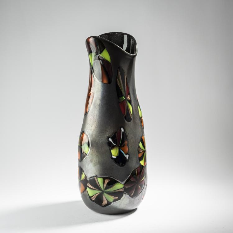 Bild 1 zu Objekt, 'Nerox stellato' vase, 1954, Toso, Fratelli, Murano, 164C 698