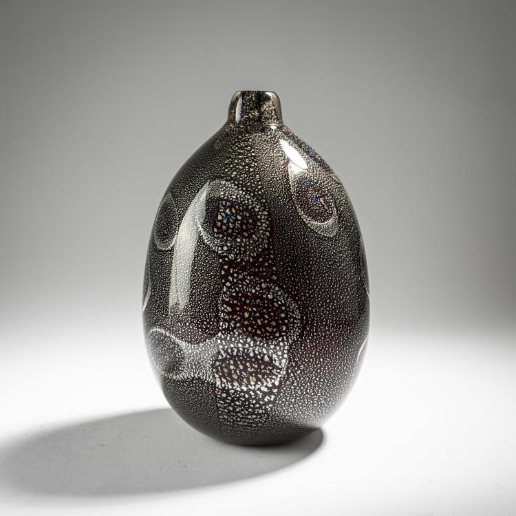 Hauptbild zu Objekt, 'A reazione policrome' vase, c. 1950, Giulio Radi, A.Ve.M., Murano, 164C 689