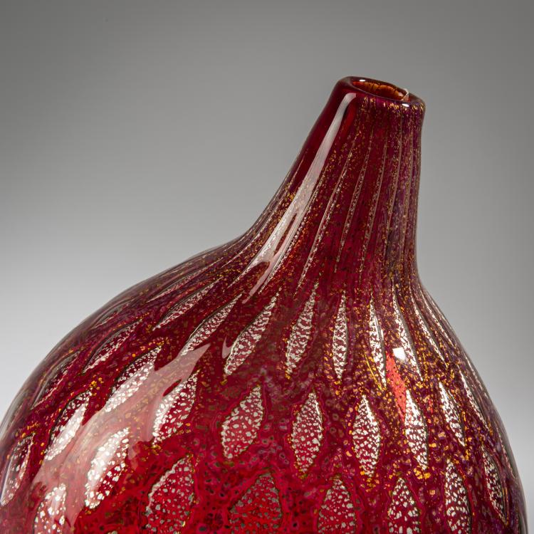 Bild 2 zu Objekt, Vase 'A reazione policrome', um 1950, Giulio Radi, A.Ve.M., Murano, 164C 690