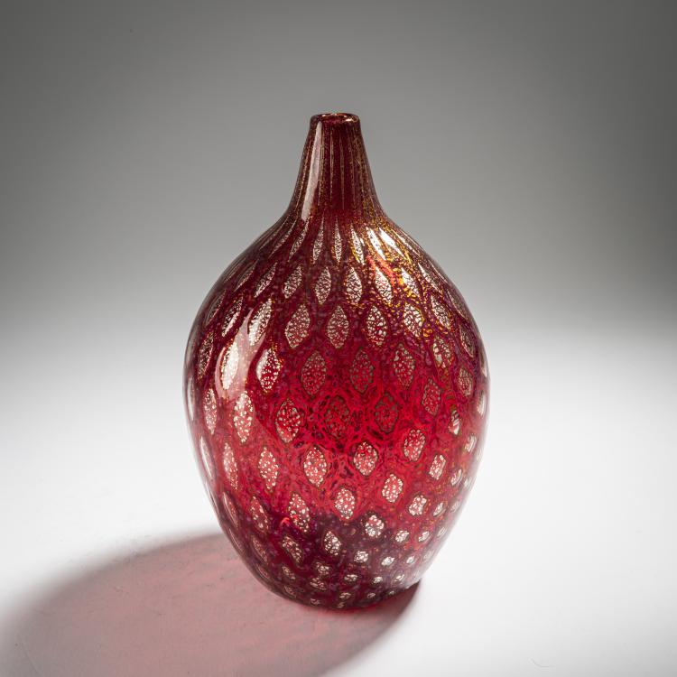 Bild 3 zu Objekt, Vase 'A reazione policrome', um 1950, Giulio Radi, A.Ve.M., Murano, 164C 690