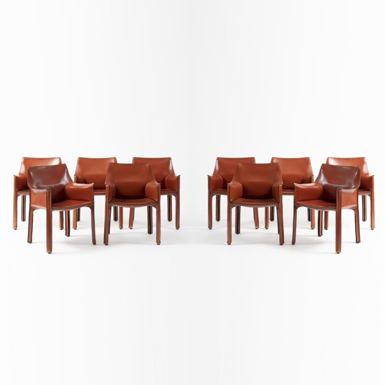 Hauptbild zu Objekt, Ten 'Cab Chairs' - '413', 1979, Mario Bellini, Cassina, Mailand, 163C 339