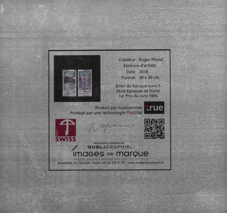 Bild 1 zu Objekt, 'Epoques et Styles' series, Druck 2018, Roger Pfund, Numiservices, 163B 265