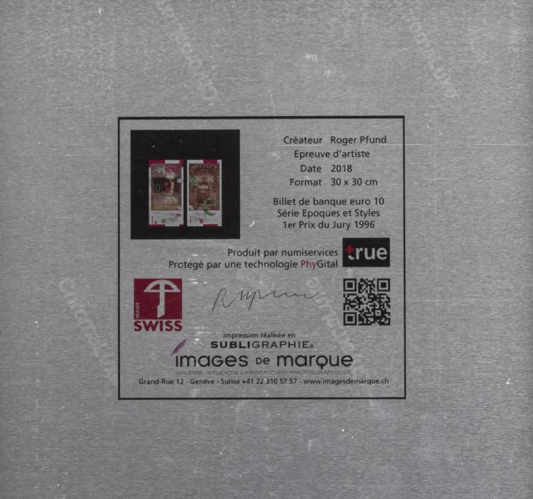 Bild 3 zu Objekt, 'Epoques et Styles' series, Druck 2018, Roger Pfund, Numiservices, 163B 265