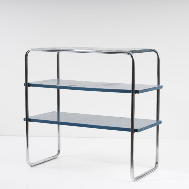 Hauptbild zu Objekt, Regal 'B 22', um 1928, Marcel Breuer (im Stile von), Slezak, Bystřice pod Host&yacute;nem (zugeschrieben), 163A 38