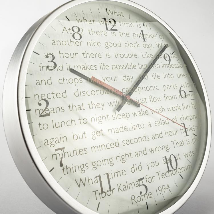 Bild 1 zu Objekt, Wall clock, 1993, Tibor Kalman, M & Co. New York; Tecnoforum, Amsterdam., 163B 205