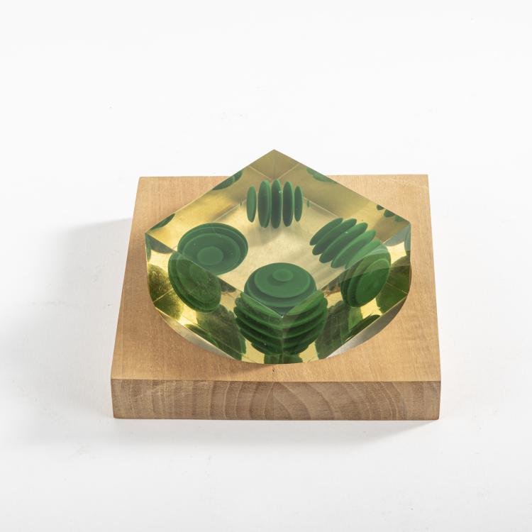 Bild 1 zu Objekt, 'Piastra a quattro sfere' Skulptur, 1963, Enzo Mari, Danese, Mailand, 163B 256