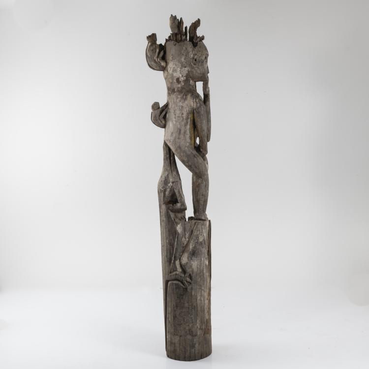 Bild 4 zu Objekt, Skulptur Hampatong mit Sapoedoe Krokodil, 19. Jahrhundert, BUDHAYA, Indonesien, 163B 227