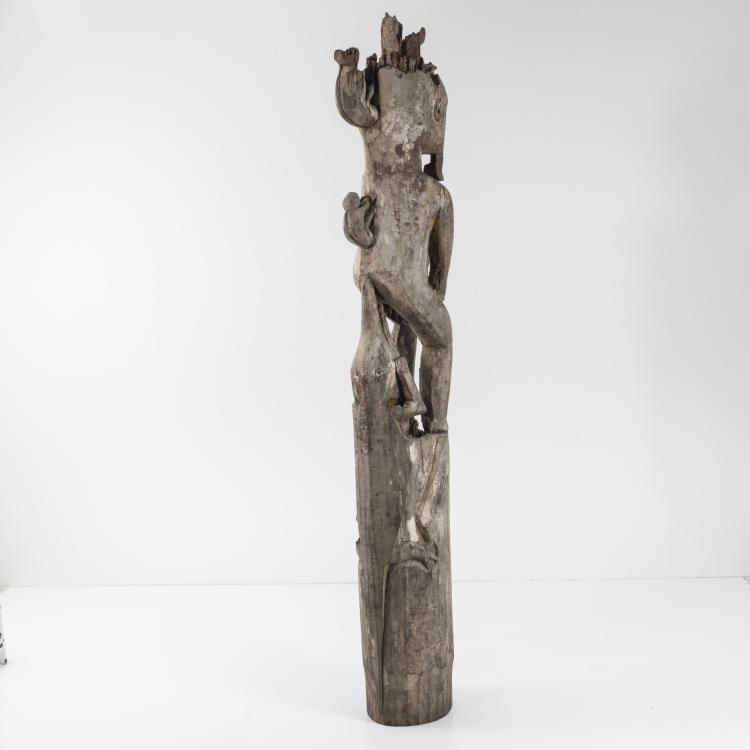 Bild 8 zu Objekt, Skulptur Hampatong mit Sapoedoe Krokodil, 19. Jahrhundert, BUDHAYA, Indonesien, 163B 227