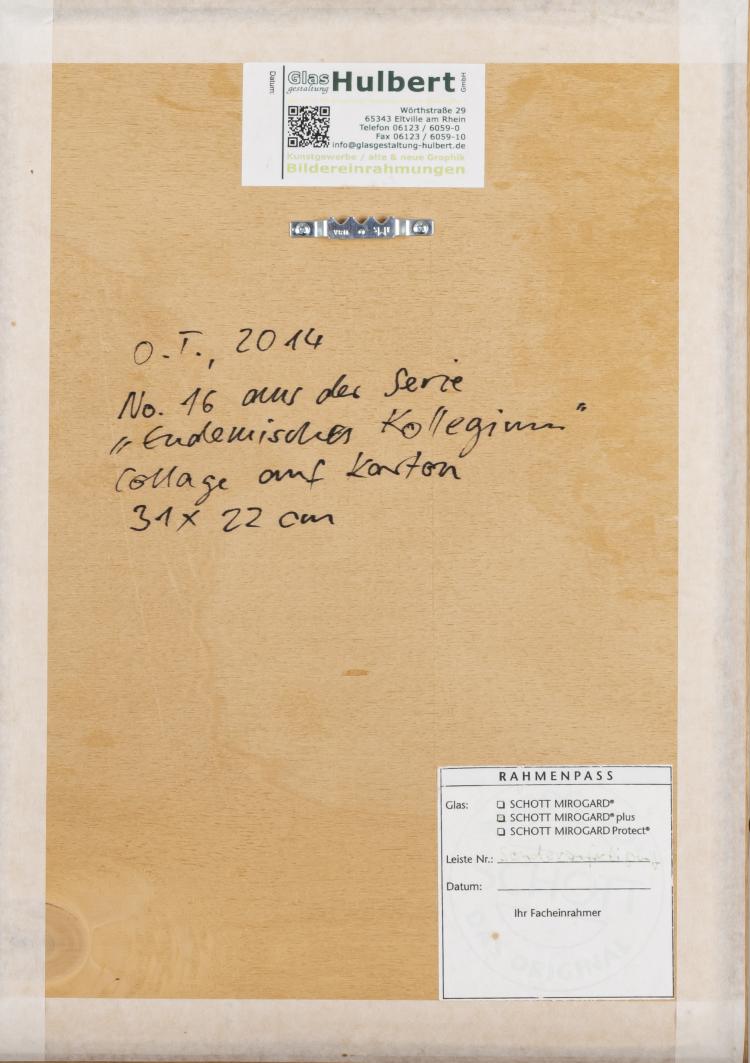 Bild 1 zu Objekt, Untitled from 'Endemisches Kollegium', 2014, Helga Schmidhuber, 163B 232