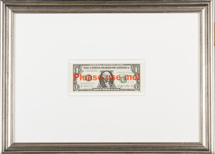 Hauptbild zu Objekt, 1-Dollar note, 2008, Holger Schmidhuber, 163B 246