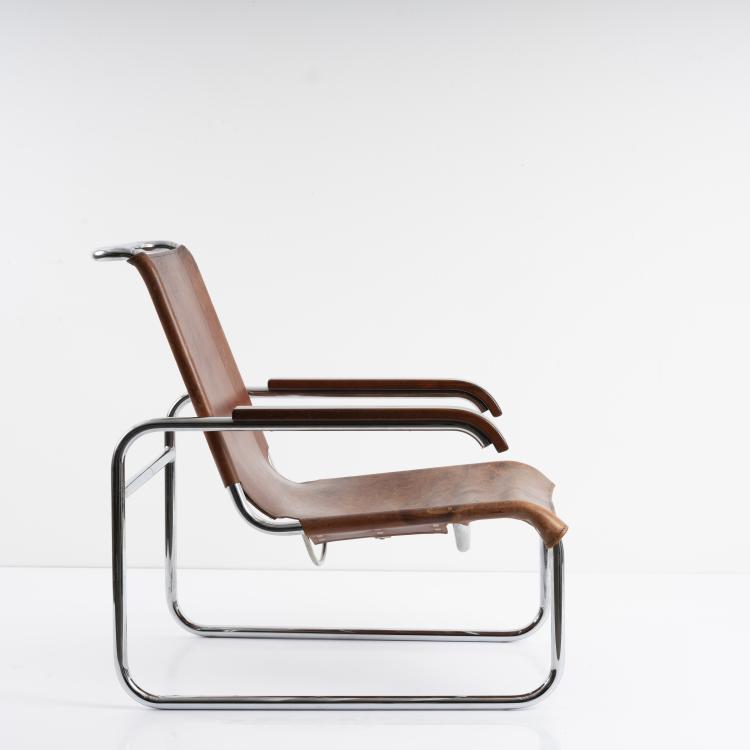 Hauptbild zu Objekt, Armlehnsessel 'B-35', 1928/29, Marcel Breuer, Thonet, Frankenberg, 163A 10