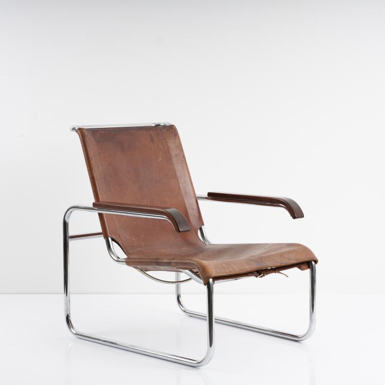 Bild 1 zu Objekt, Armlehnsessel 'B-35', 1928/29, Marcel Breuer, Thonet, Frankenberg, 163A 10