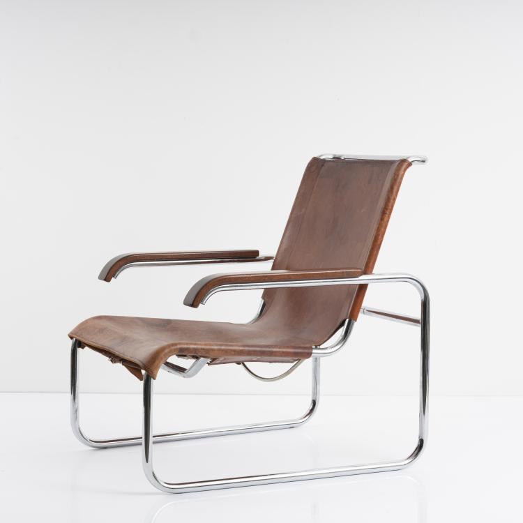 Bild 3 zu Objekt, Armlehnsessel 'B-35', 1928/29, Marcel Breuer, Thonet, Frankenberg, 163A 10