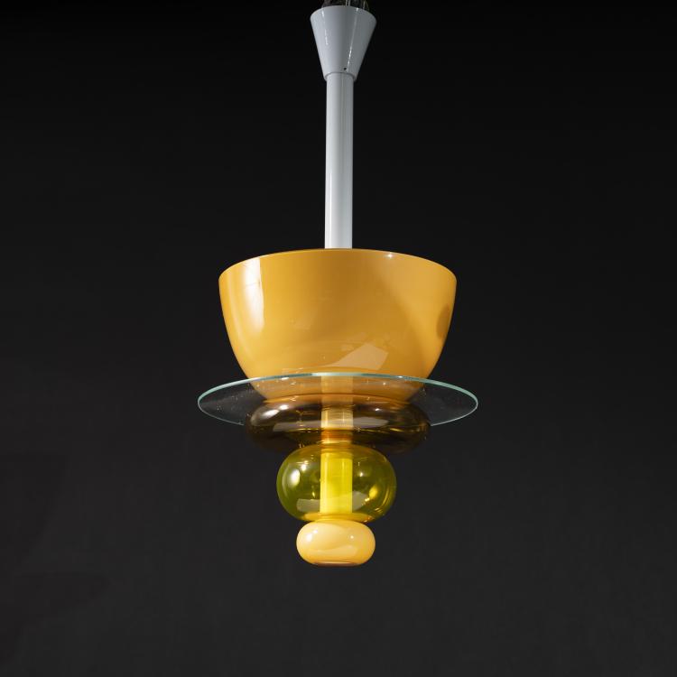 Hauptbild zu Objekt, 'Firenze' ceiling light, 1994, Ettore Sottsass, Venini & C., Murano, 163C 354