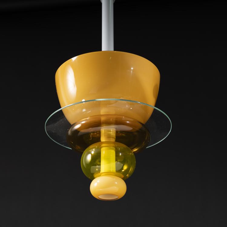 Bild 1 zu Objekt, 'Firenze' ceiling light, 1994, Ettore Sottsass, Venini & C., Murano, 163C 354