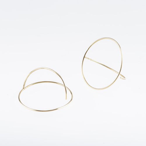 Pair of ' 1 - 1/2' earrings, 1982