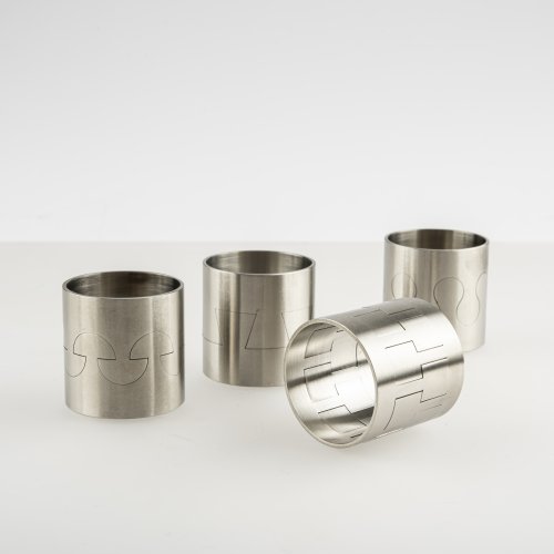 4 'Meander' napkin rings, 1995