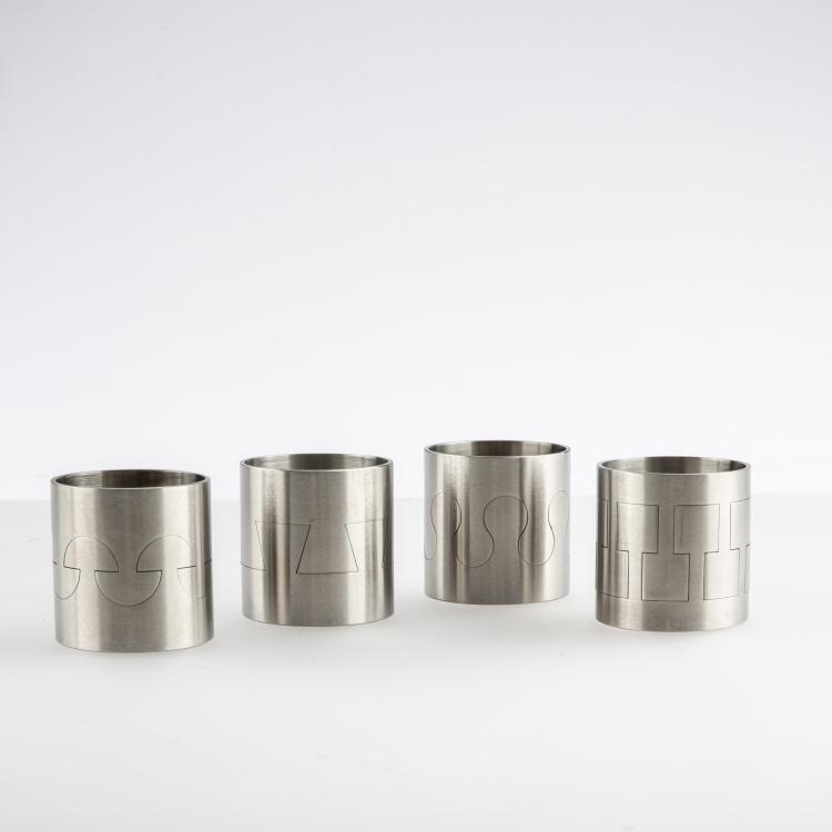 Bild 1 zu Objekt, Vier Serviettenringe 'Meander', 1995, Herman Hermsen, 163E 907