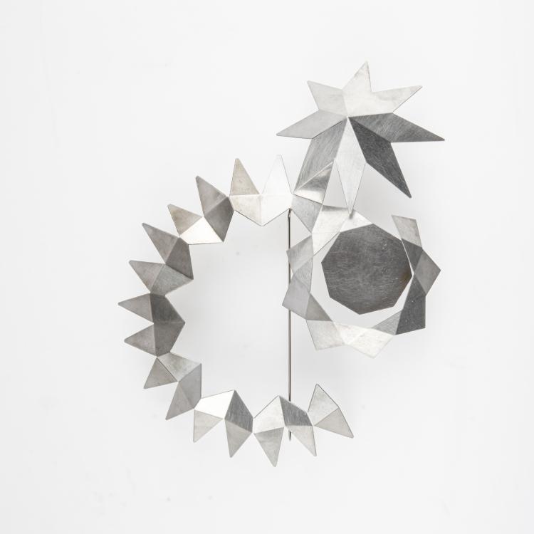 Hauptbild zu Objekt, Brosche 'Brilliant', 1989, Herman Hermsen, 163E 822