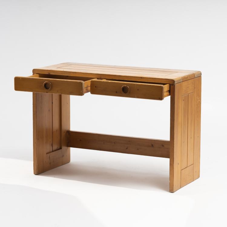 Bild 2 zu Objekt, Schreib- / Schminktisch 'Les Arcs', um 1968, Charlotte Perriand, Frankreich, 163C 418