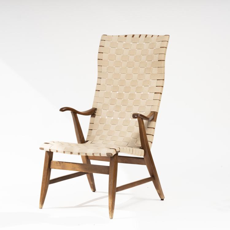 Hauptbild zu Objekt, Armchair, 1940s, Elias Svedberg (attributed), NK M&ouml;bler, Stockholm (zugeschrieben), 163C 463