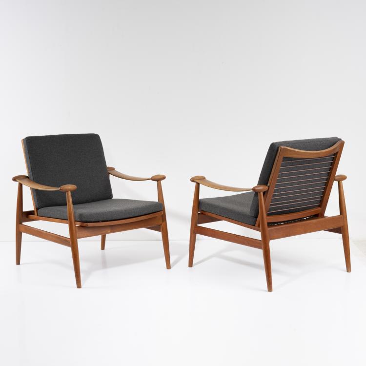 Bild 4 zu Objekt, Zwei Armlehnsessel 'Spade chair', 1953, Finn Juhl, France & S&oslash;n, Kopenhagen., 163C 471