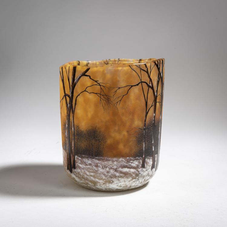 Bild 3 zu Objekt, Vase 'Cr&eacute;puscule neige' oder 'Paysage hiver', um 1902, Nancy Daum Fr&egrave;res, Daum Fr&egrave;res, Nancy, 162B 88