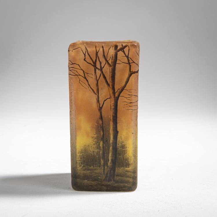 Hauptbild zu Objekt, Vase 'Cr&eacute;puscule neige' oder 'Paysage hiver', um 1902, Nancy Daum Fr&egrave;res, Daum Fr&egrave;res, Nancy, 162B 90