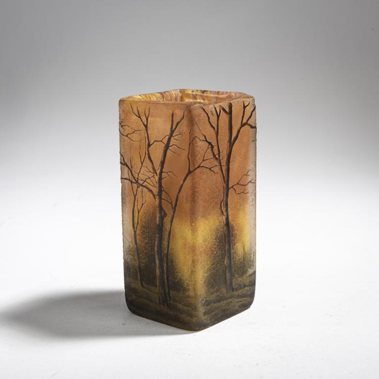 Bild 3 zu Objekt, Vase 'Cr&eacute;puscule neige' oder 'Paysage hiver', um 1902, Nancy Daum Fr&egrave;res, Daum Fr&egrave;res, Nancy, 162B 90