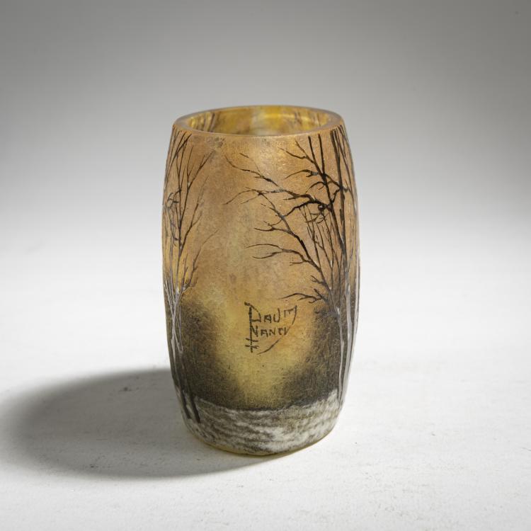 Bild 2 zu Objekt, Vase 'Cr&eacute;puscule neige' oder 'Paysage hiver', um 1902, Nancy Daum Fr&egrave;res, Daum Fr&egrave;res, Nancy, 162B 91