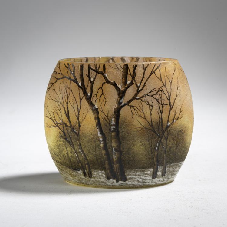 Bild 3 zu Objekt, Vase 'Cr&eacute;puscule neige' oder 'Paysage hiver', um 1902, Nancy Daum Fr&egrave;res, Daum Fr&egrave;res, Nancy, 162B 91