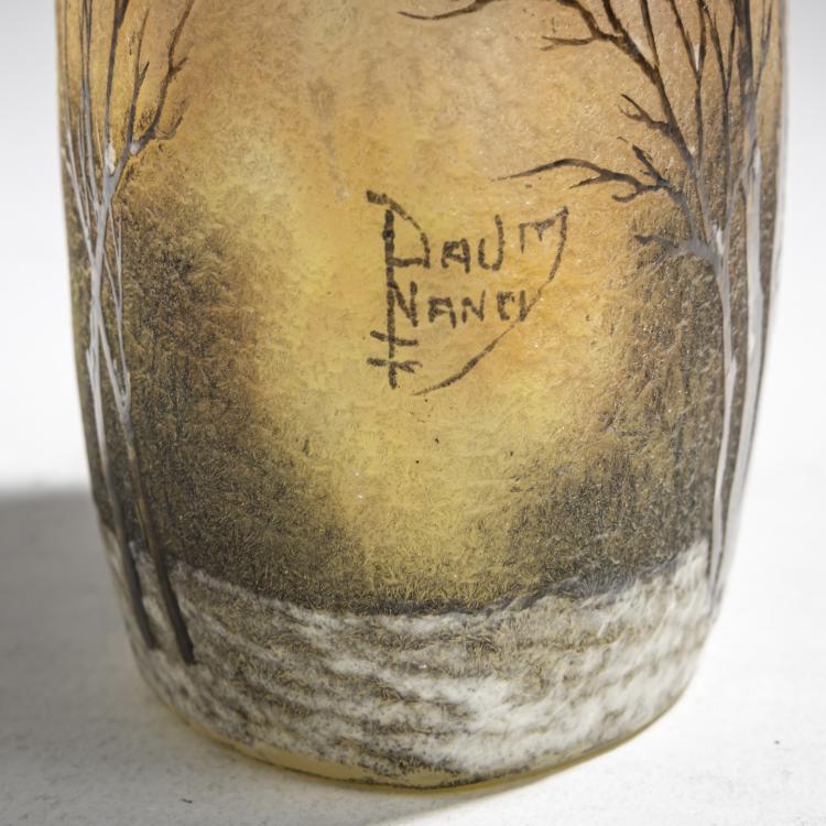 Bild 4 zu Objekt, Vase 'Cr&eacute;puscule neige' oder 'Paysage hiver', um 1902, Nancy Daum Fr&egrave;res, Daum Fr&egrave;res, Nancy, 162B 91