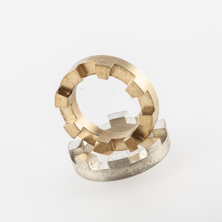 Bild 1 zu Objekt, 'Compatible Partner Ring', 1992, Wilhelm Tasso Mattar,Johannes Oppermann,Gabriela Felgentr&auml;ger, 163E 1025