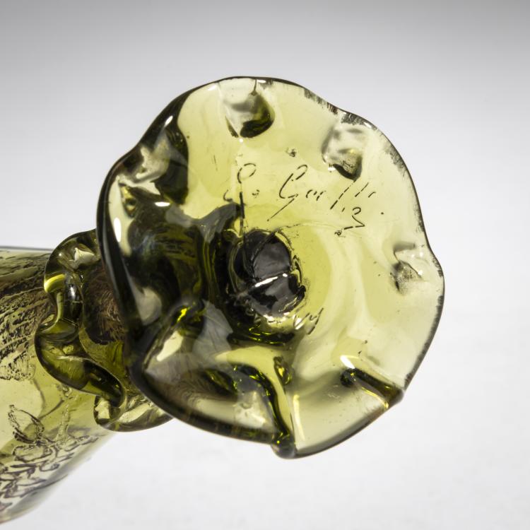 Bild 3 zu Objekt, Lik&ouml;rglas 'Ophrys apifera', um 1895/96, Emile Gall&eacute;, Gall&eacute;, Emile, Nancy, 162B 142