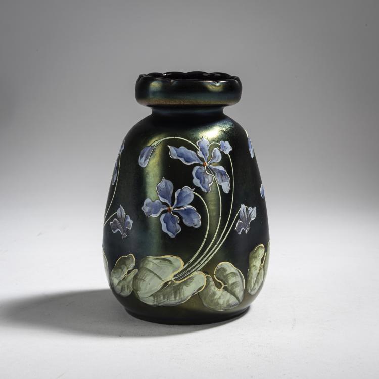 Hauptbild zu Objekt, Vase 'Veilchen', 1900/01, Betty Hedrich (zugeschrieben), Poschinger Ferdinand von, Buchenau, 162B 266