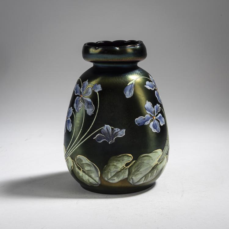 Bild 1 zu Objekt, Vase 'Veilchen', 1900/01, Betty Hedrich (zugeschrieben), Poschinger Ferdinand von, Buchenau, 162B 266