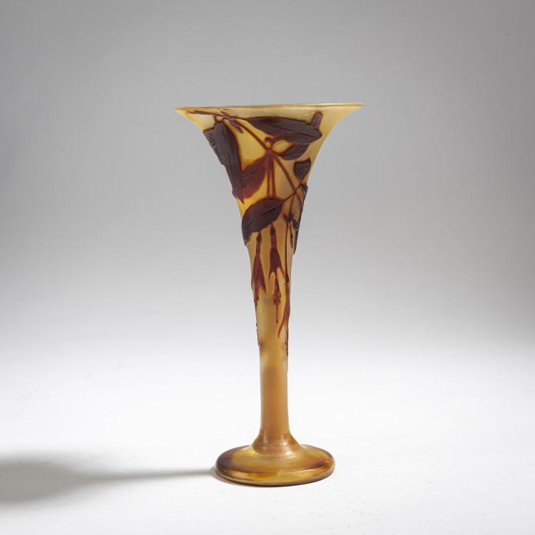 Hauptbild zu Objekt, Vase 'Fuchsias', 1920-36, Emile Gall&eacute;, Gall&eacute;, Etablissements, Nancy, 162B 167