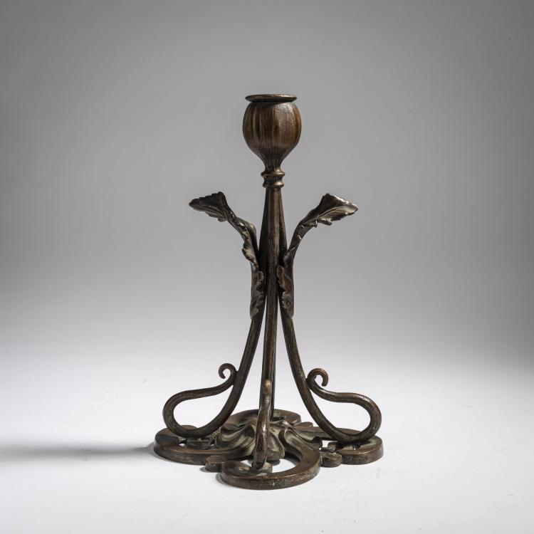 Hauptbild zu Objekt, Candlestick, c. 1912, Edgar Brandt, Brandt, Edgar, Paris, 162C 368