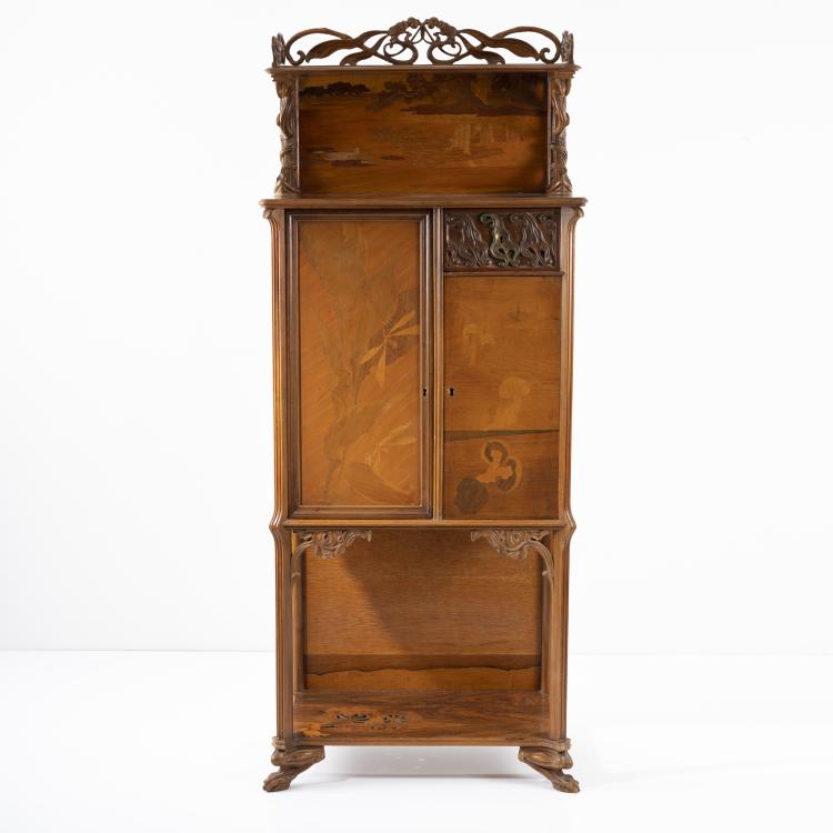 Hauptbild zu Objekt, Music cabinet 'Paysage Lacustre et Libellules', c. 1900, Emile Gall&eacute;, Gall&eacute;, Emile, Nancy, 162C 331