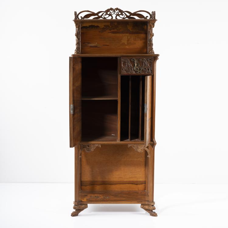 Bild 1 zu Objekt, Music cabinet 'Paysage Lacustre et Libellules', c. 1900, Emile Gall&eacute;, Gall&eacute;, Emile, Nancy, 162C 331