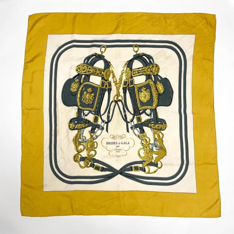 Hauptbild zu Objekt, Seidentuch 'Brides de Gala', 1957, Hugo Grygkar, Herm&egrave;s, Paris, 166D 539
